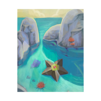 Coastal Starfish Beach Poster