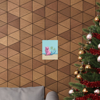 Cute Pink and Blue Poster
