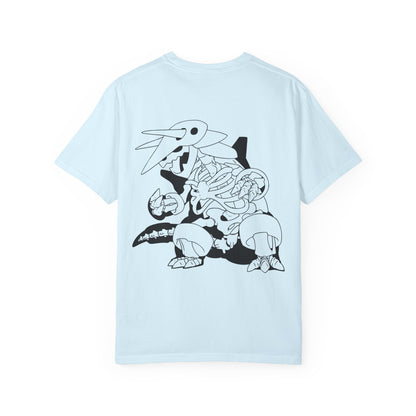 Light Wash - Kaiju Metal Bones - Adult Unisex T-Shirt