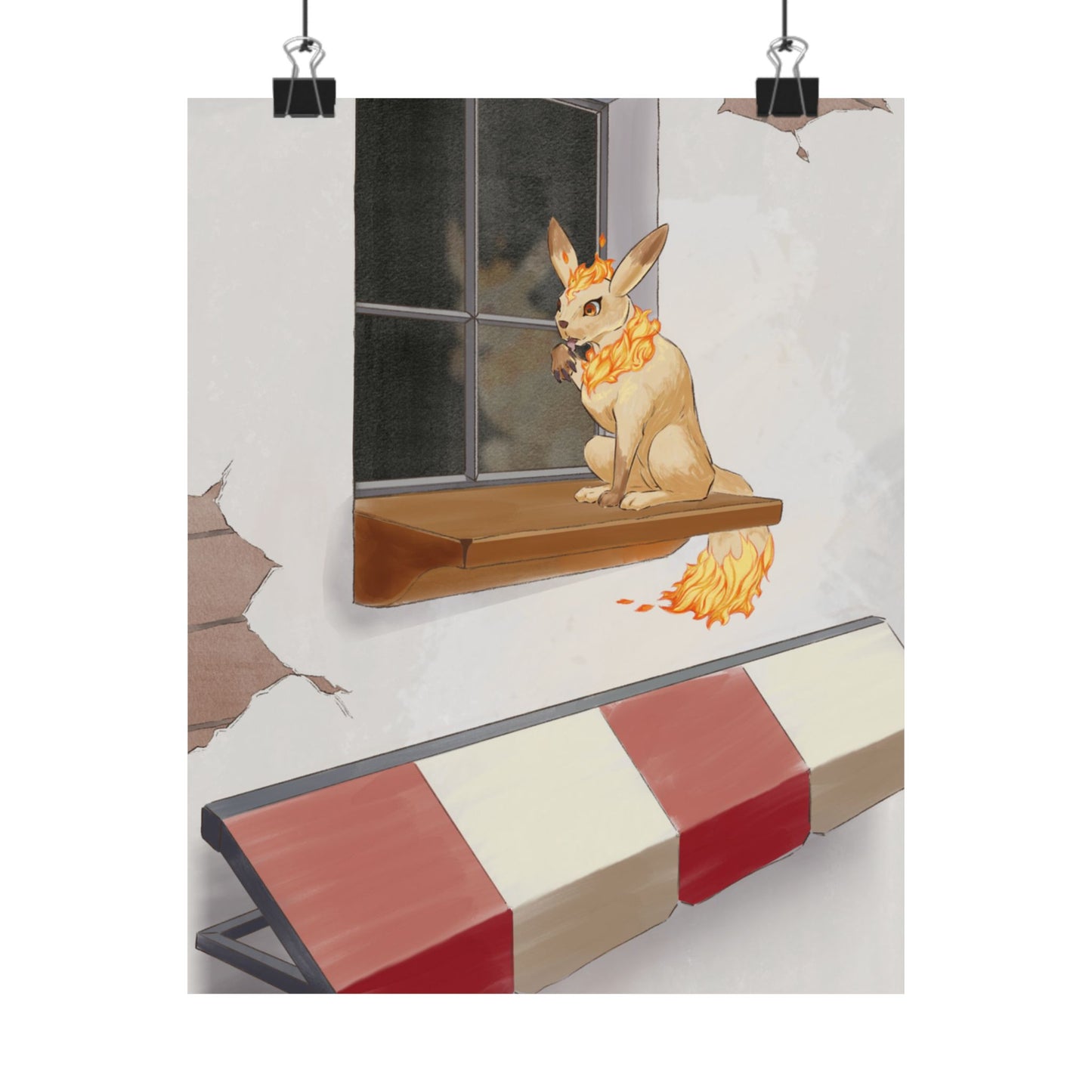 Cat Window Poster