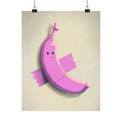 Cute Pink Banana Poster