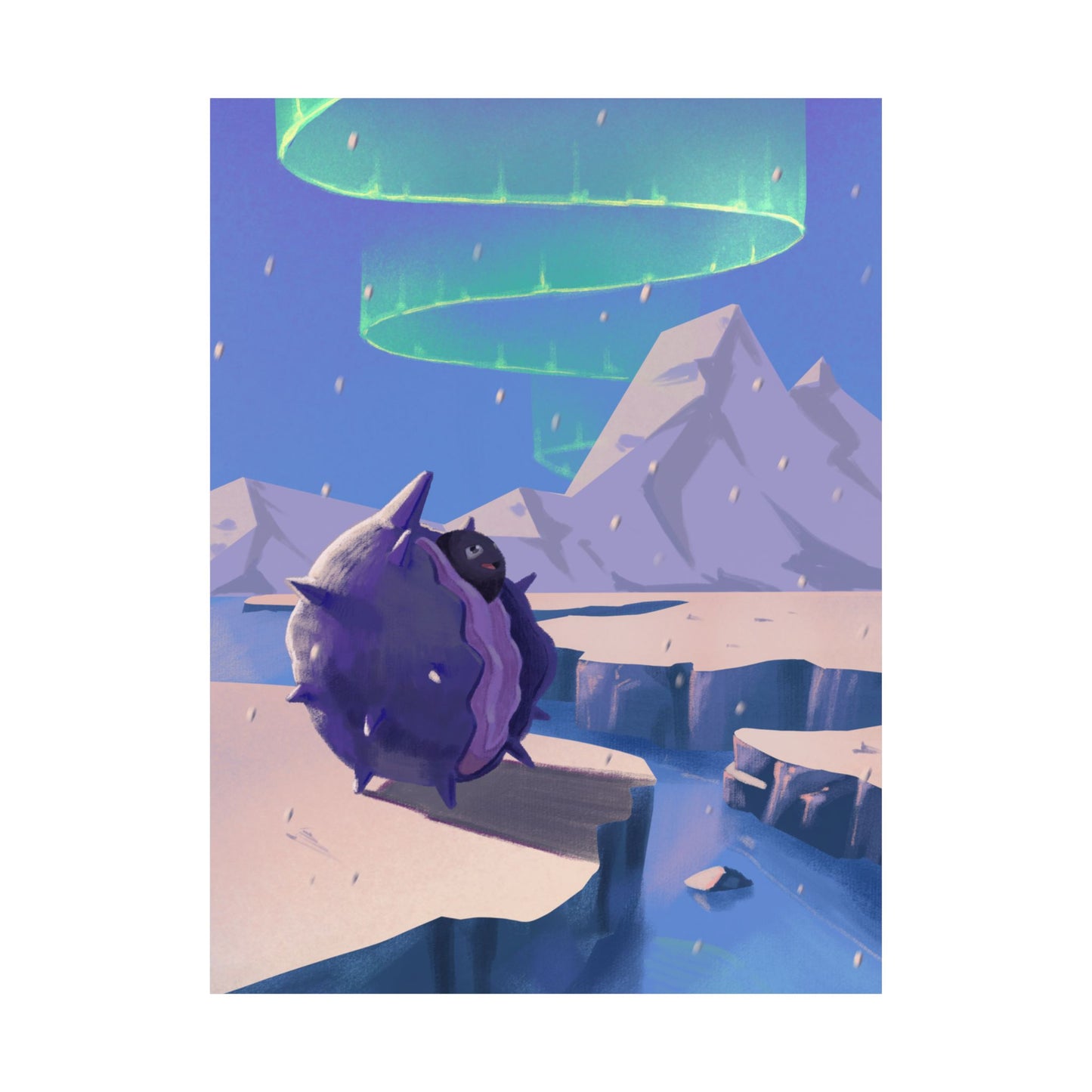 Aurora Night Ghastly Poster