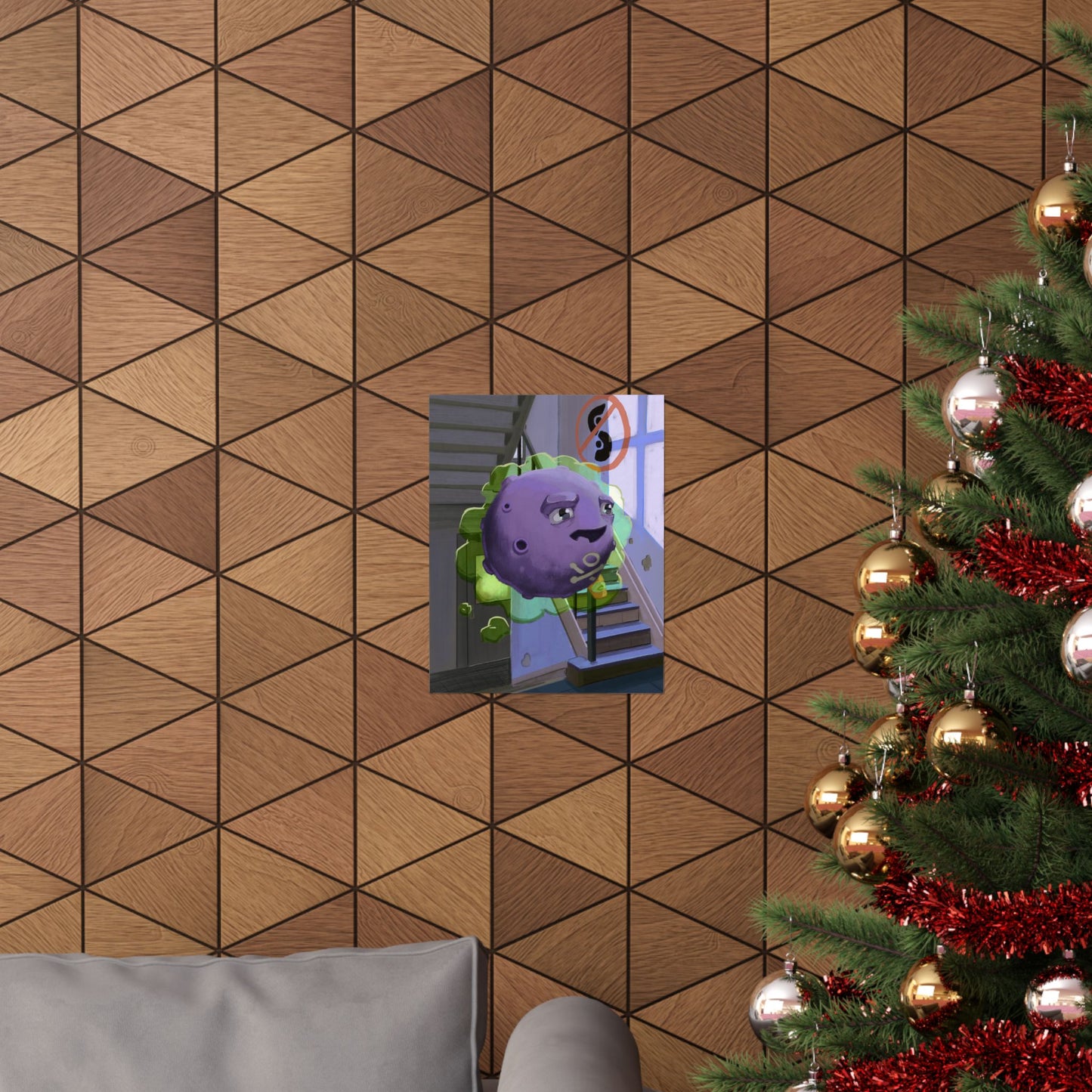 Purple Space Blob Poster