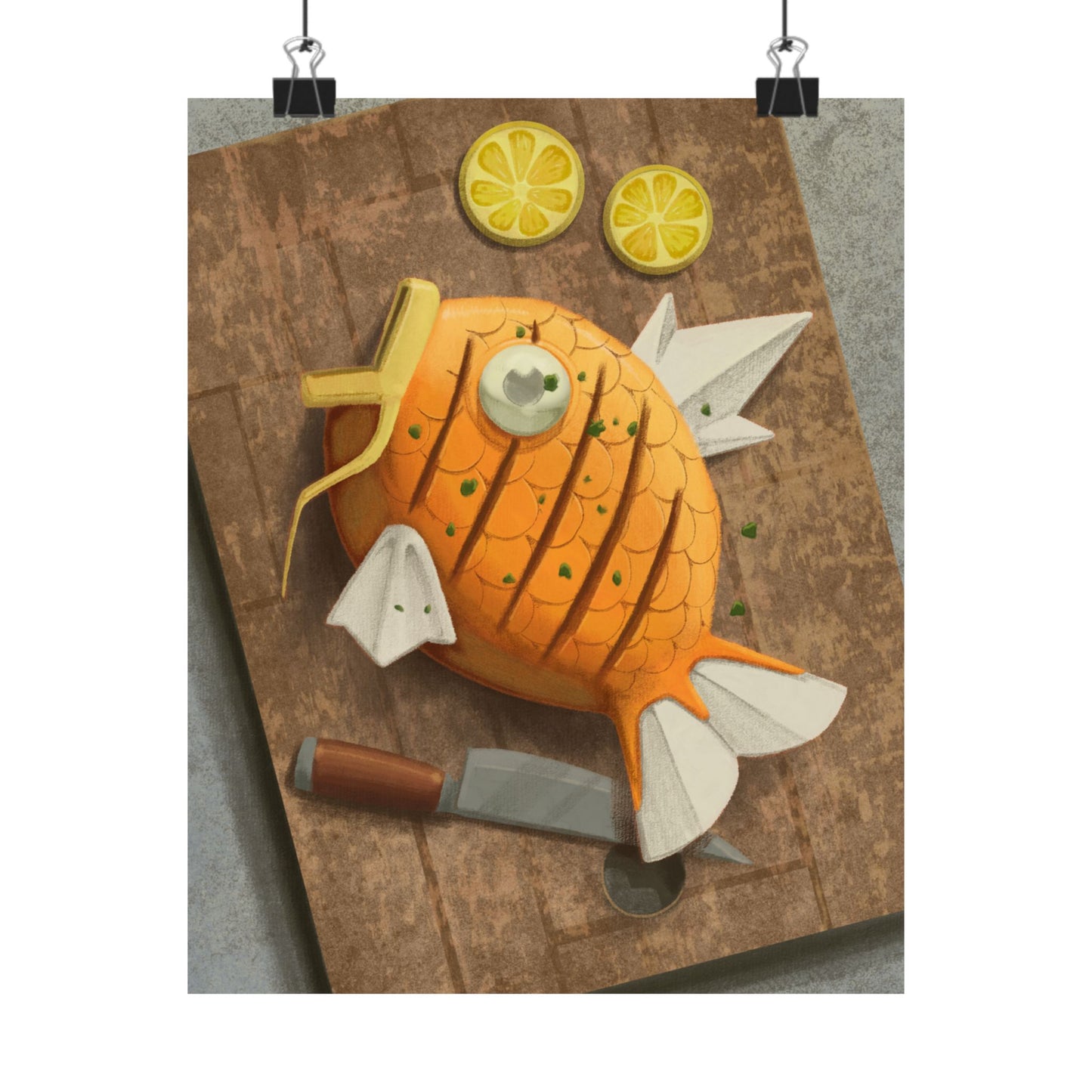 Sashimi Pineapple Fish Kitchen Poster