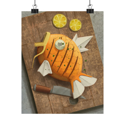 Sashimi Pineapple Fish Kitchen Poster