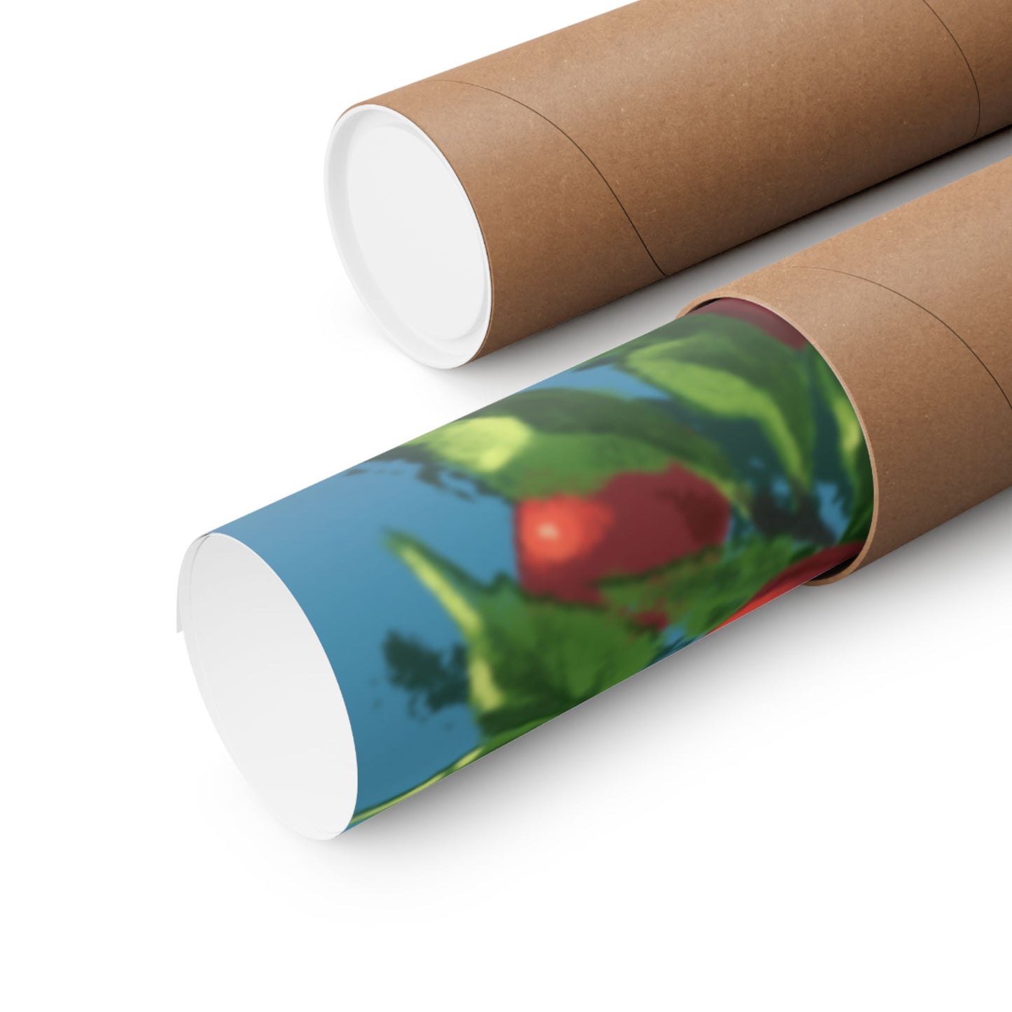 Bat Cherry Tree Matte Poster