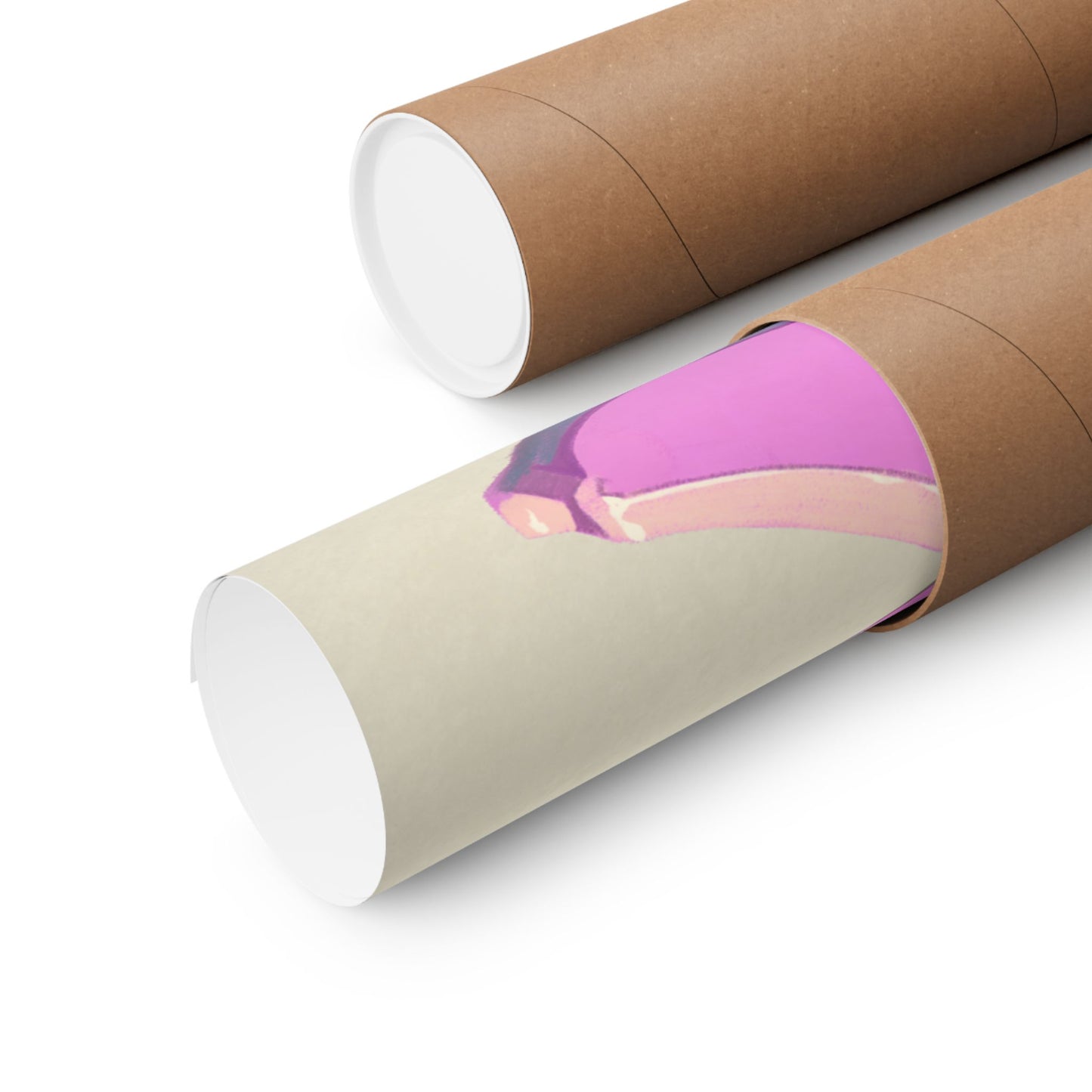 Cute Pink Banana Poster