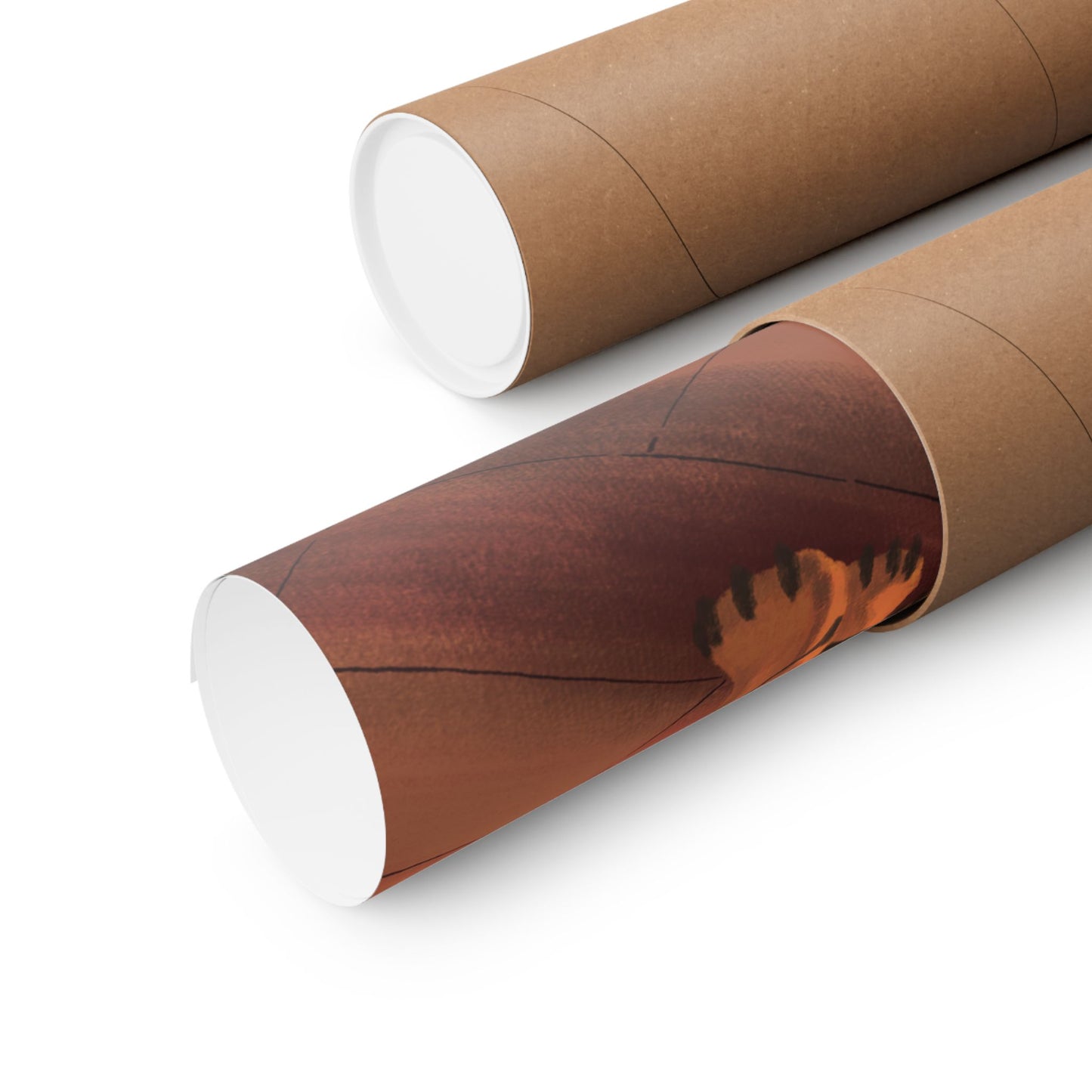 Tiger in Cozy Hearth Matte Poster