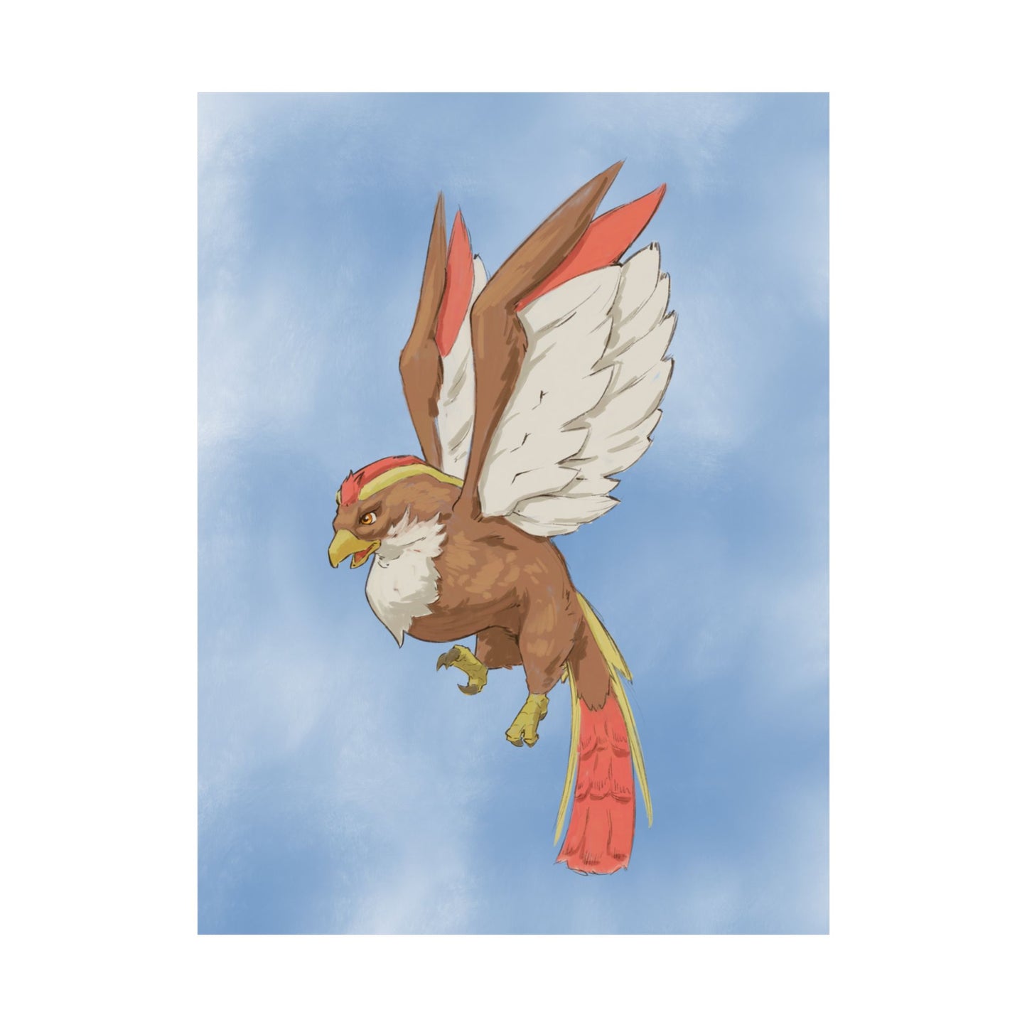 Soaring Fantasy Bird Poster
