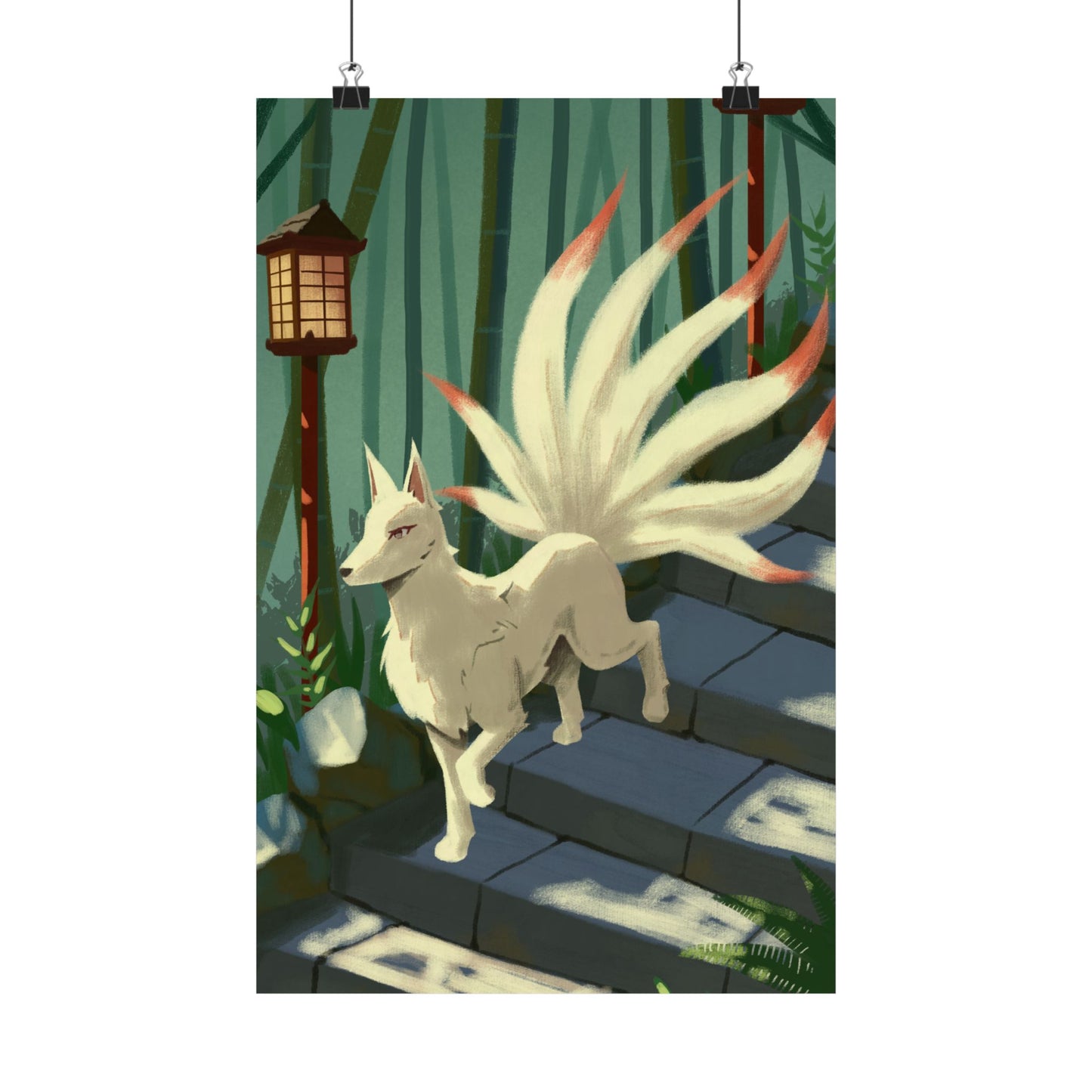 Kitsune Fox Matte Poster