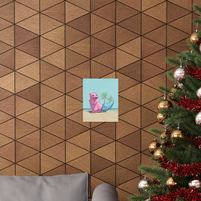 Cute Pink and Blue Poster