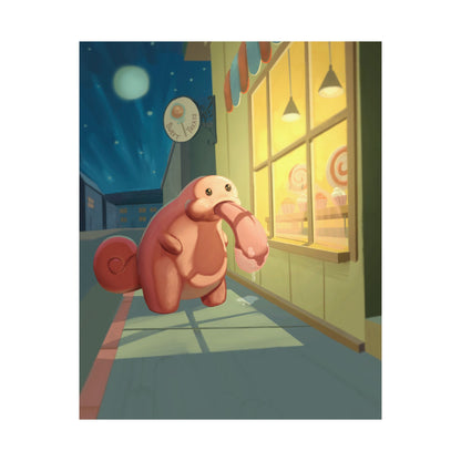 Cute Nighttime Bakery Poster