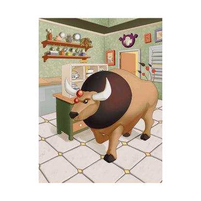 Bull in the Tea Shop Poster