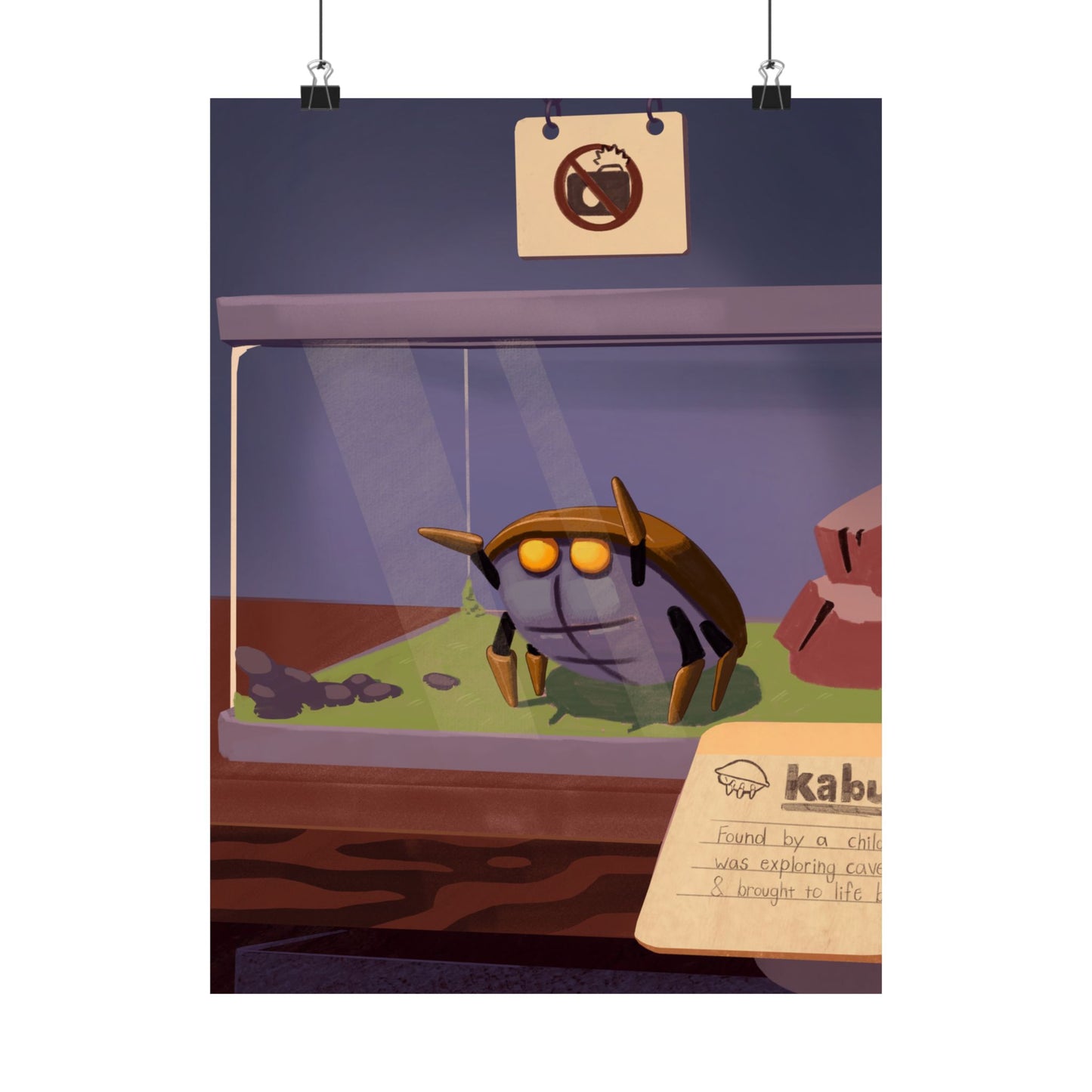 Cute Bug Terrarium Poster