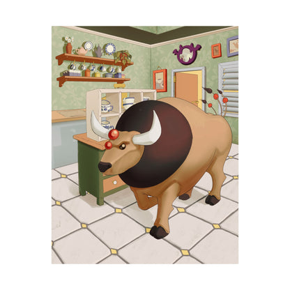 Bull in the Tea Shop Poster