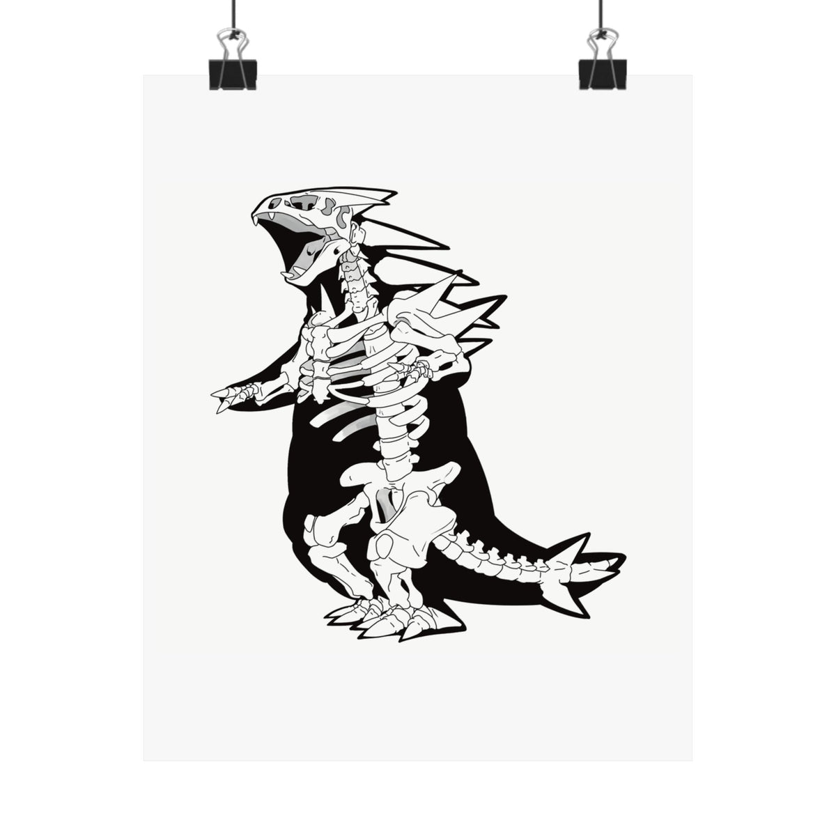 Skeletal Kaiju Poster