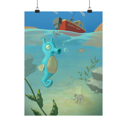Seahorse Ocean Poster