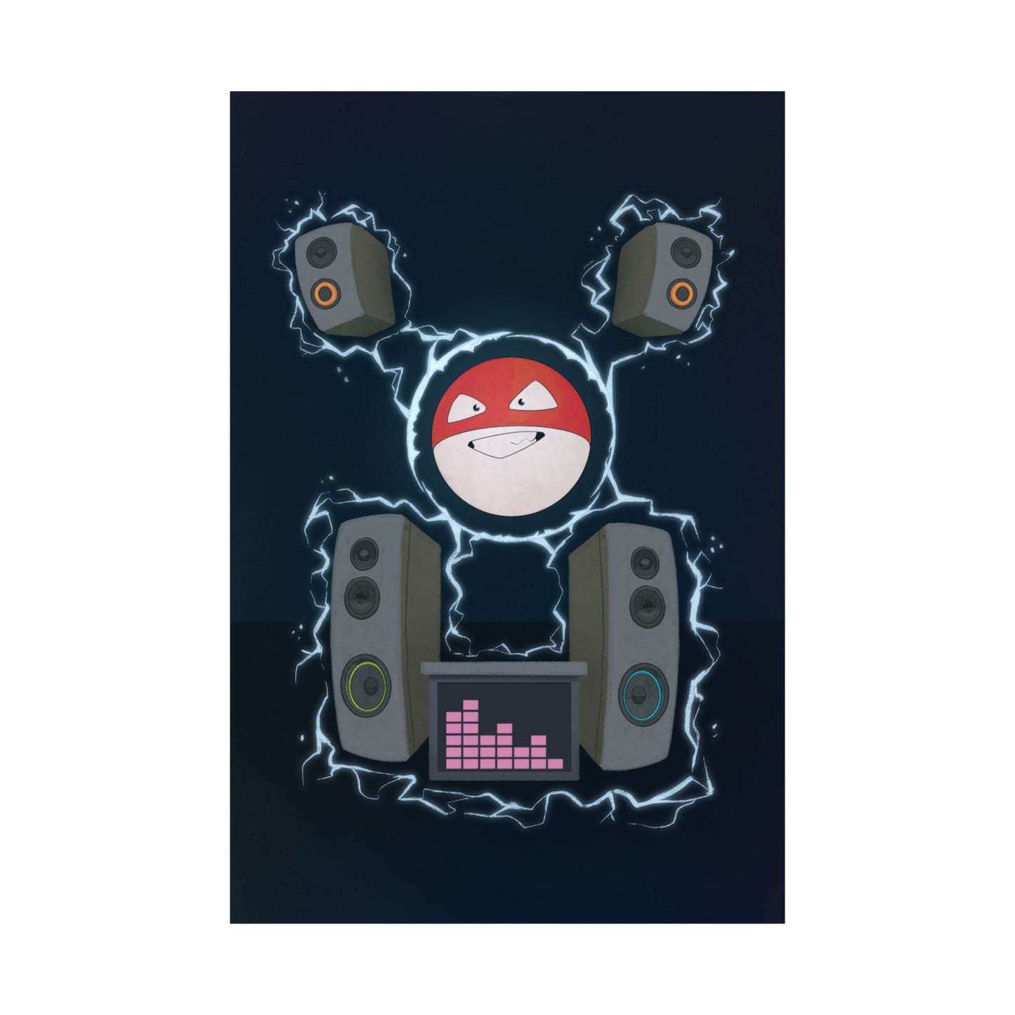 PopKnuckle: From Memory Series - Orb DJ Poster — Matte Vertical Music Room Art