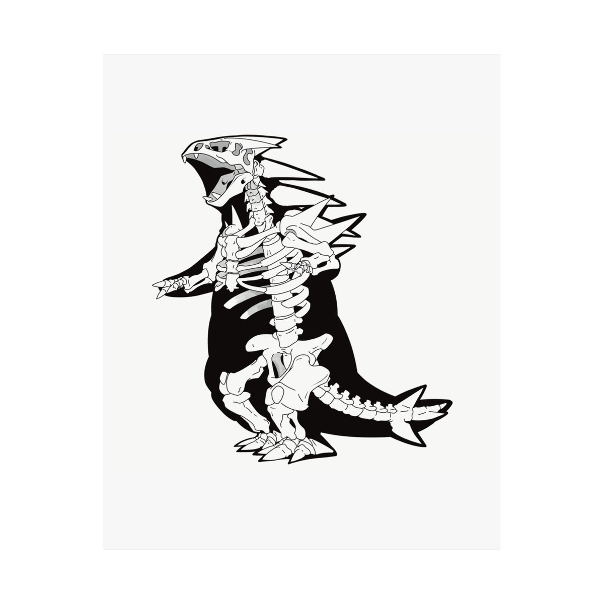 Skeletal Kaiju Poster