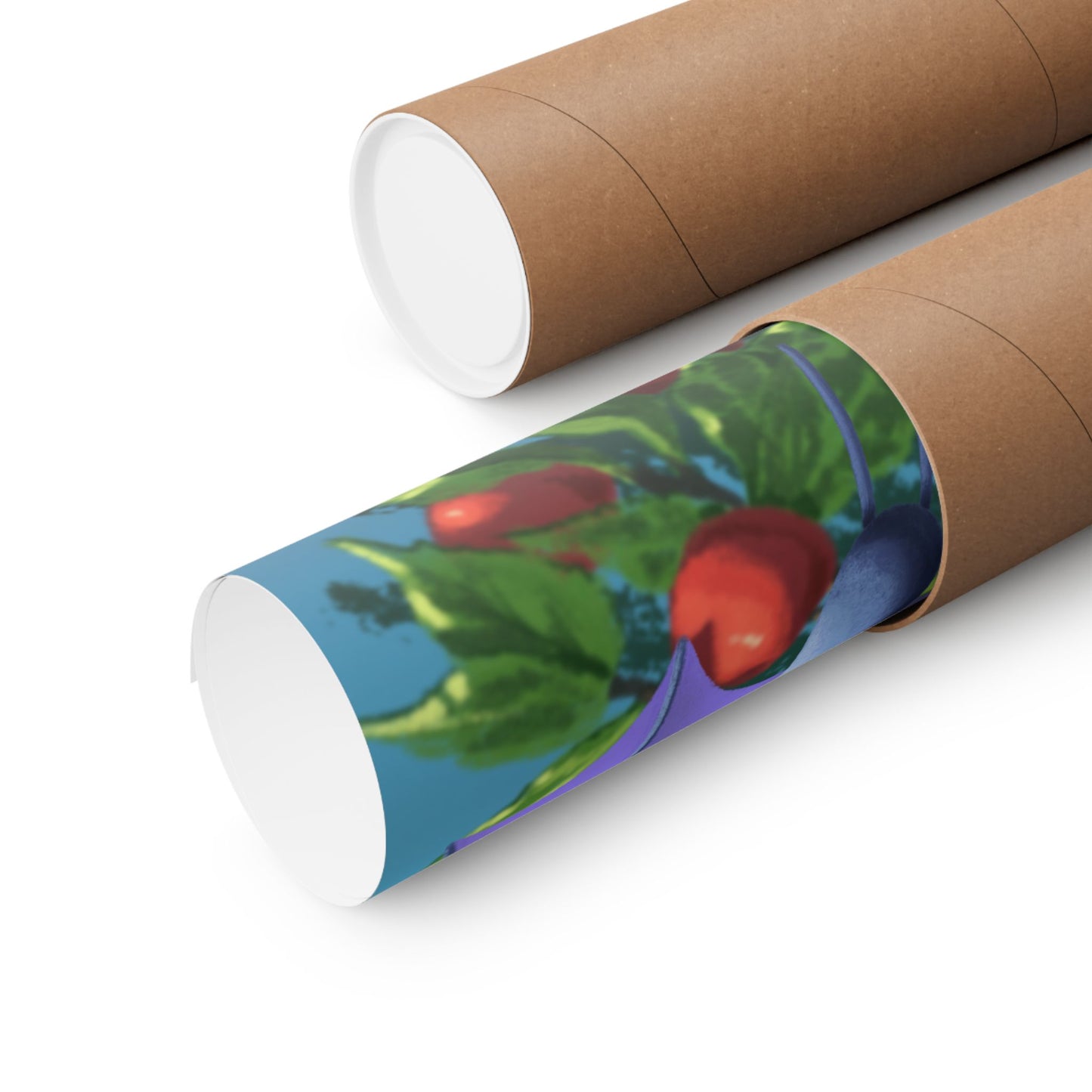 Bat Cherry Tree Matte Poster