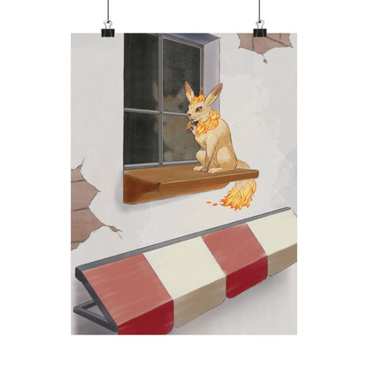 Cat Window Poster