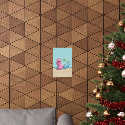 Cute Pink and Blue Poster