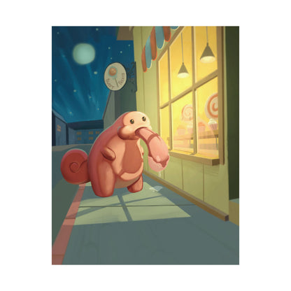 Cute Nighttime Bakery Poster