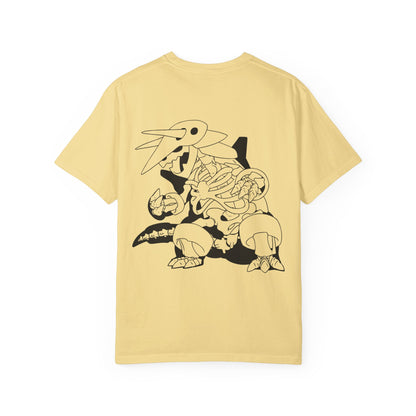 Light Wash - Kaiju Metal Bones - Adult Unisex T-Shirt
