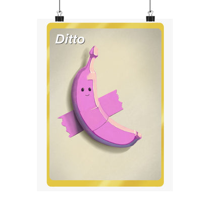 Pink Banana on a Wall Poster