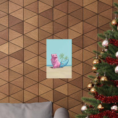 Cute Pink and Blue Poster