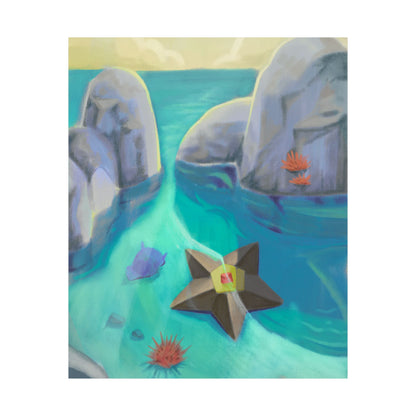 Coastal Starfish Beach Poster