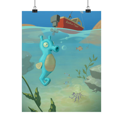 Seahorse Ocean Poster
