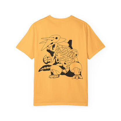 Light Wash - Kaiju Metal Bones - Adult Unisex T-Shirt