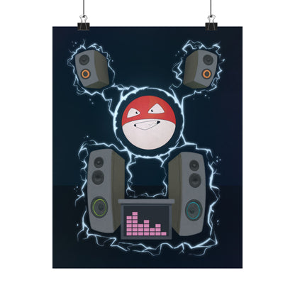 PopKnuckle: From Memory Series - Orb DJ Poster — Matte Vertical Music Room Art