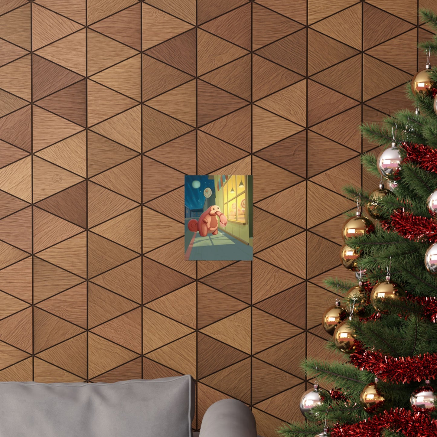 Cute Nighttime Bakery Poster
