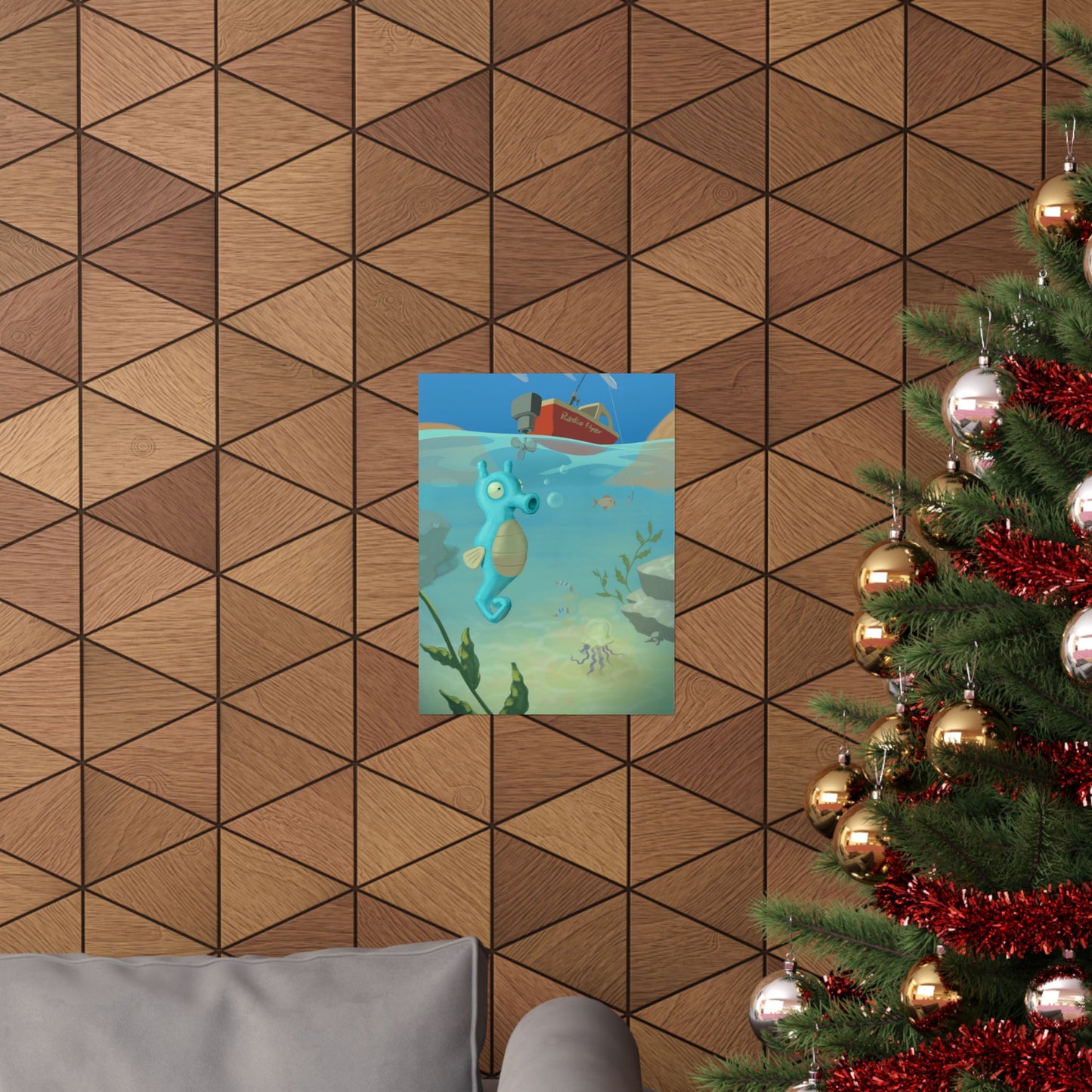 Seahorse Ocean Poster