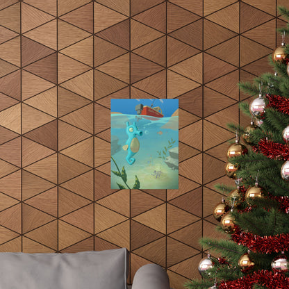 Seahorse Ocean Poster