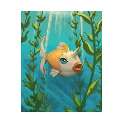 Cute Narwhal Fish Poster